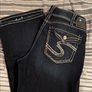 Silver Suki Flared Jeans 31x32